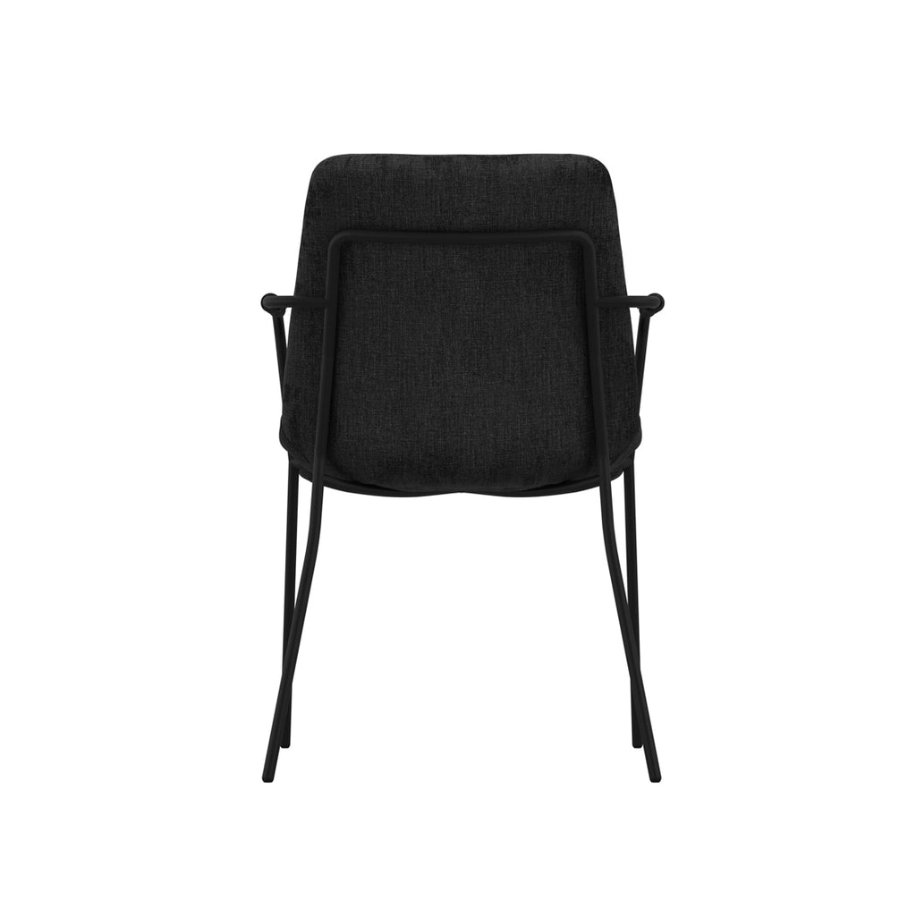 CARLO BLACK / BLACK / ARMS DINING CHAIR