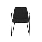 CARLO BLACK / BLACK / ARMS DINING CHAIR