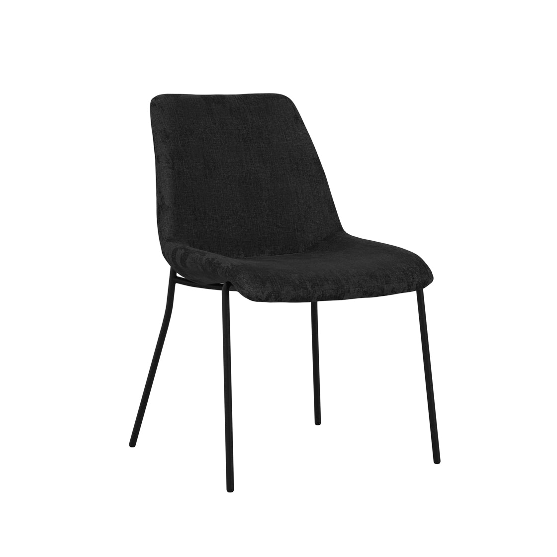 CARLO BLACK / BLACK DINING CHAIR
