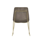 CARLO TAUPE / GOLD DINING CHAIR (Set Of 2)