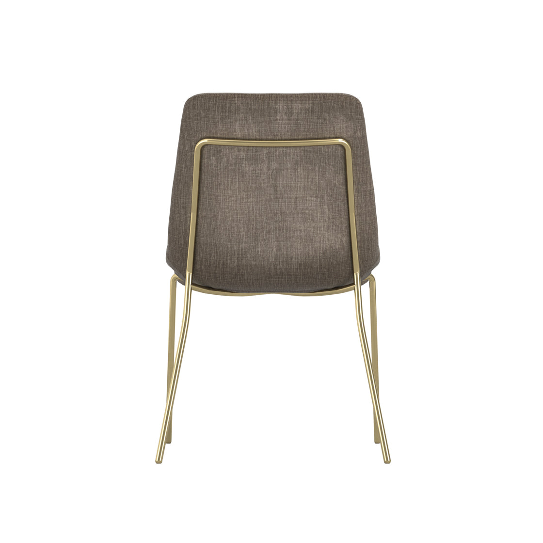 CARLO TAUPE / GOLD DINING CHAIR (Set Of 2)