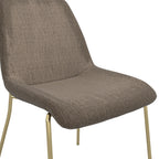 CARLO TAUPE / GOLD DINING CHAIR (Set Of 2)