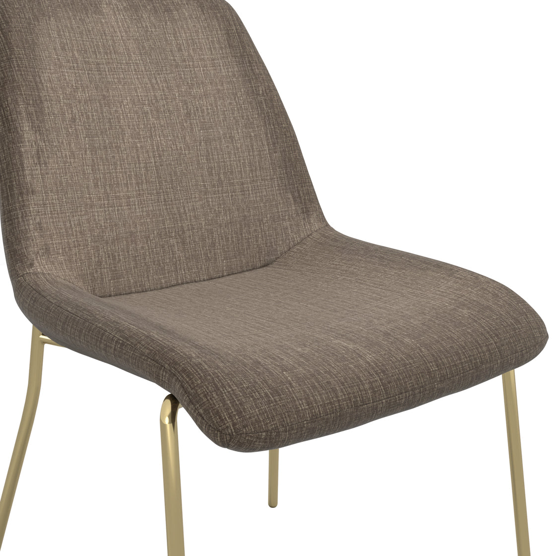 CARLO TAUPE / GOLD DINING CHAIR (Set Of 2)