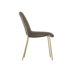 CARLO TAUPE / GOLD DINING CHAIR (Set Of 2)