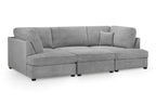 Carnaby Sofa Grey Boucle U Shape Corner