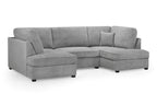 Carnaby Sofa Grey Boucle U Shape Corner