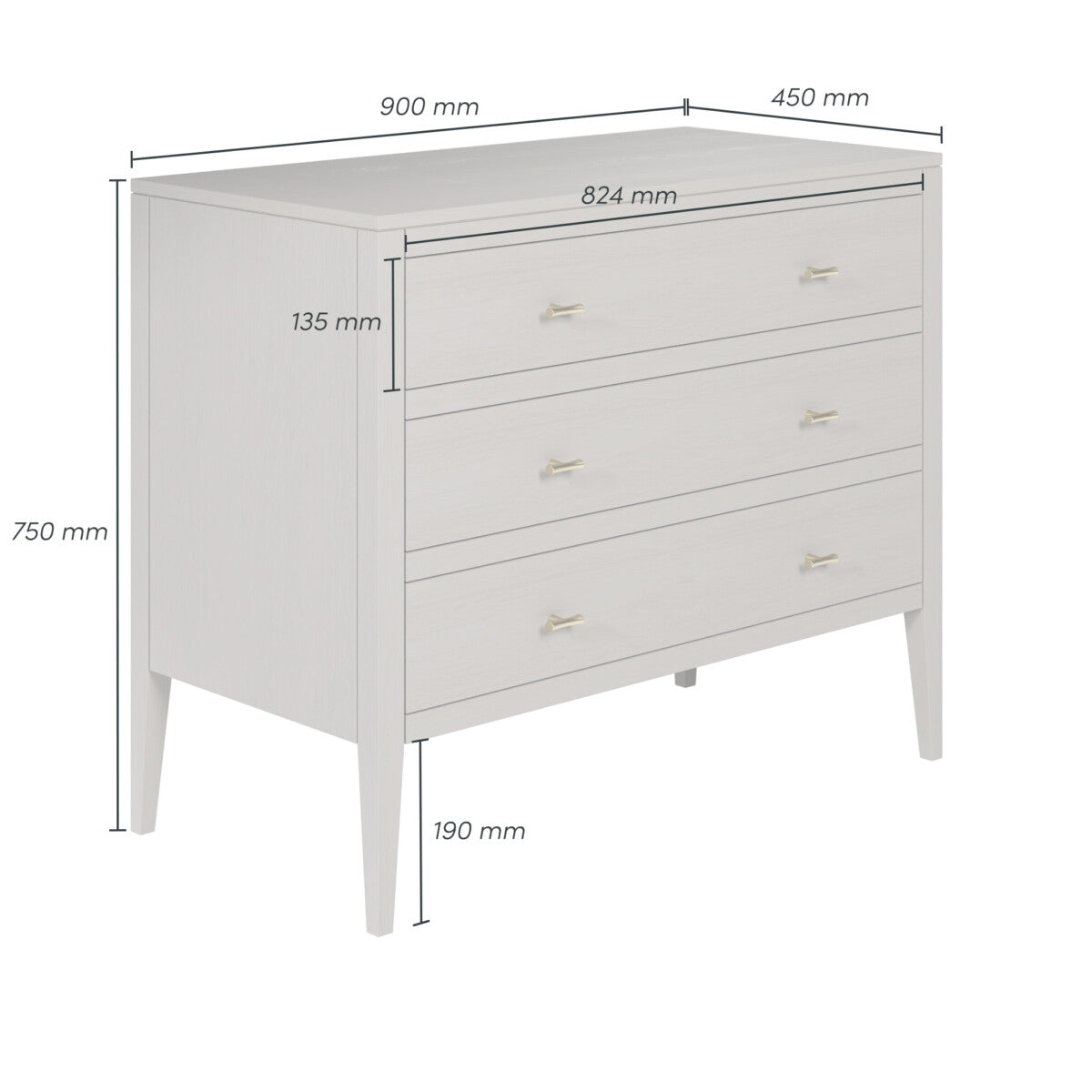 Pablo Chest of Drawers Grey