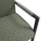 Cleaver Desert Sage and Black Dining Chair with Arms (Set of 2)