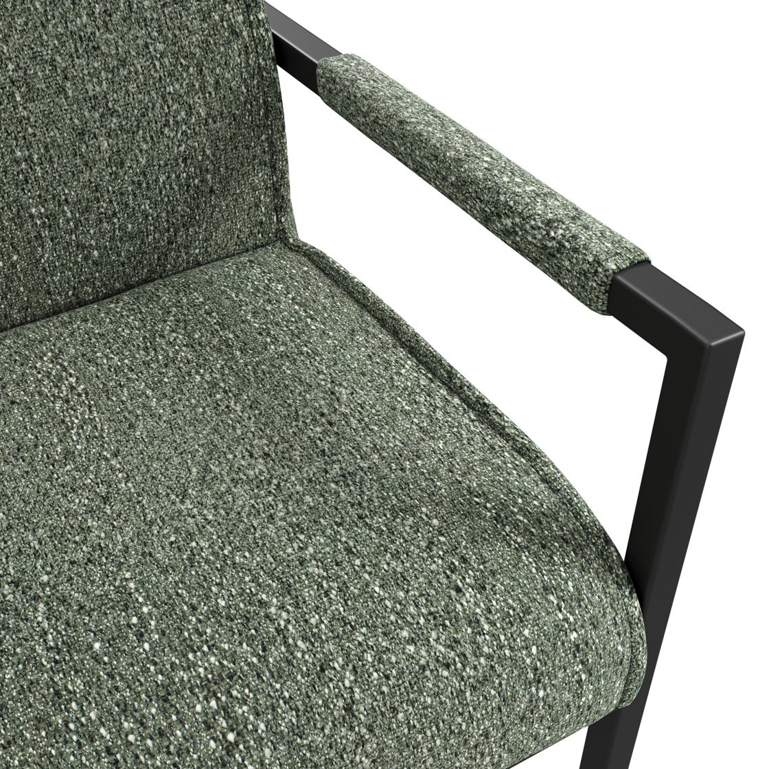 Cleaver Desert Sage and Black Dining Chair with Arms (Set of 2)