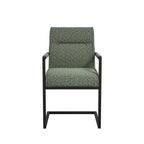 Cleaver Desert Sage and Black Dining Chair with Arms (Set of 2)