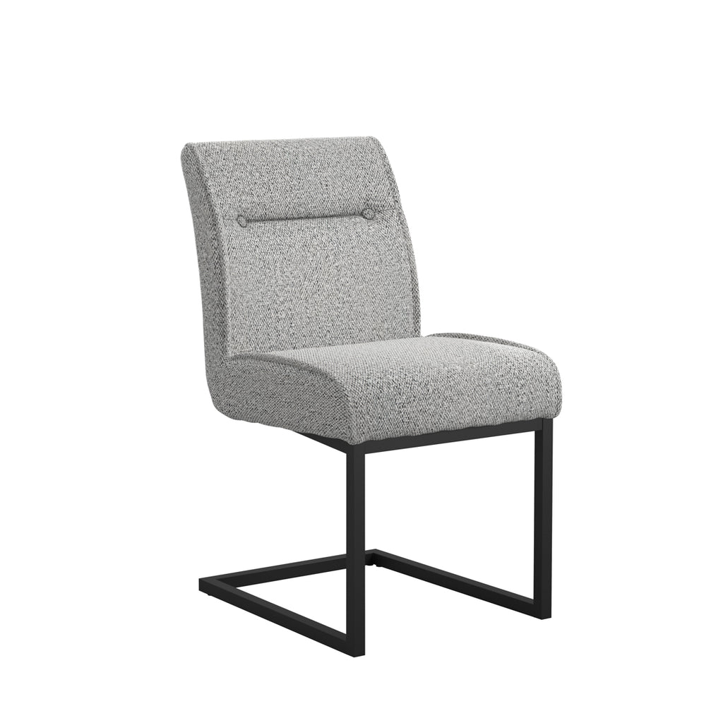 Cleaver Smoked Pearl and Black Dining Chairs (Set Of 2)