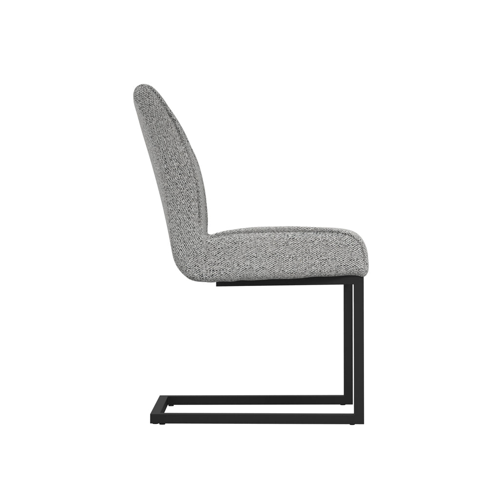 Cleaver Smoked Pearl and Black Dining Chairs (Set Of 2)