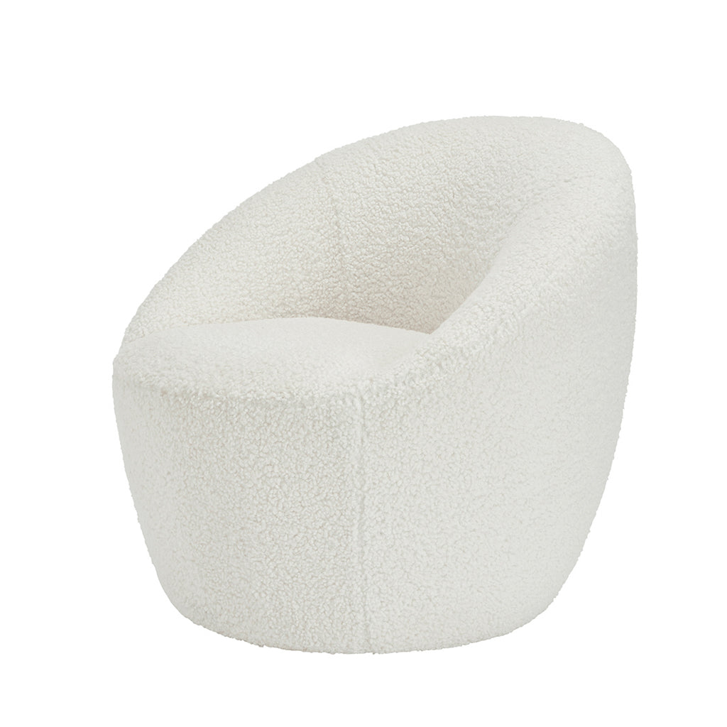 Cocoon White Shearling Chair
