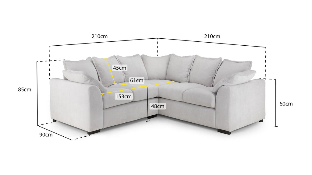 Colbee Sofa Beige Large Corner