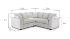 Colbee Sofa Beige Large Corner