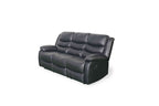 Conrad Manual Recliner Sofa Black 3 Seater