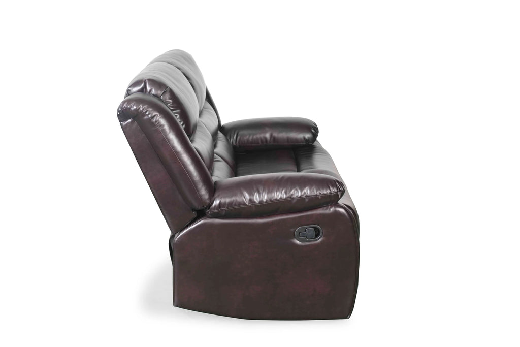 Conrad Manual Recliner Sofa Brown 2 Seater