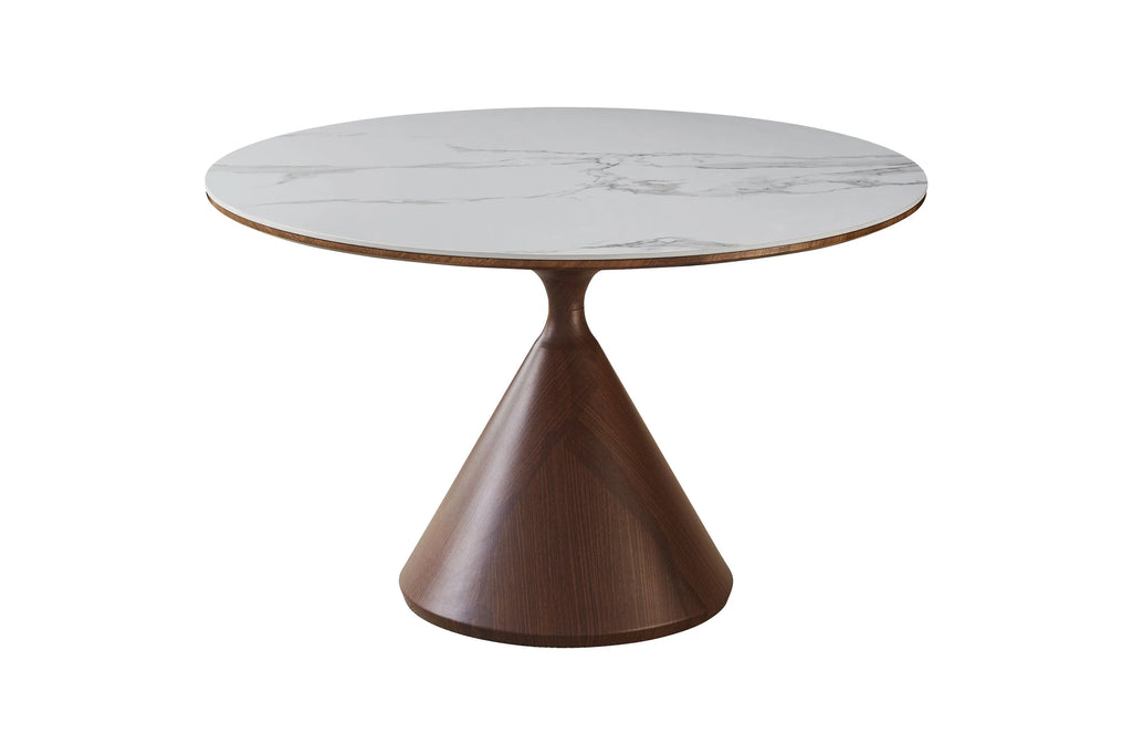Corteo Table Walnut & White Sunset Cloud Vein
