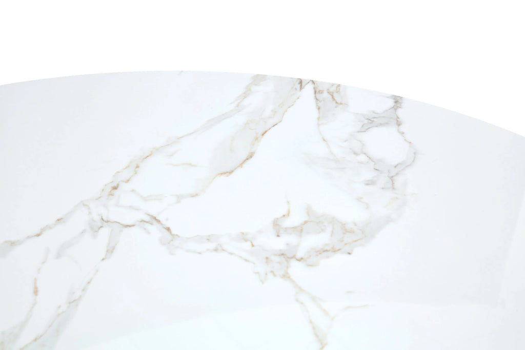 Corteo Table Walnut & White Sunset Cloud Vein