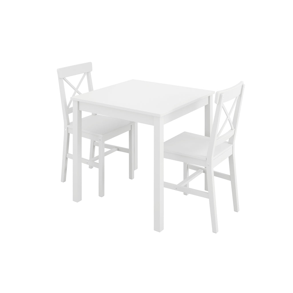 CRAWFORD WHITE 2 SEATER DINING TABLE