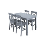 CRAWFORD ANTHRACITE GREY 4 SEATER DINING TABLE