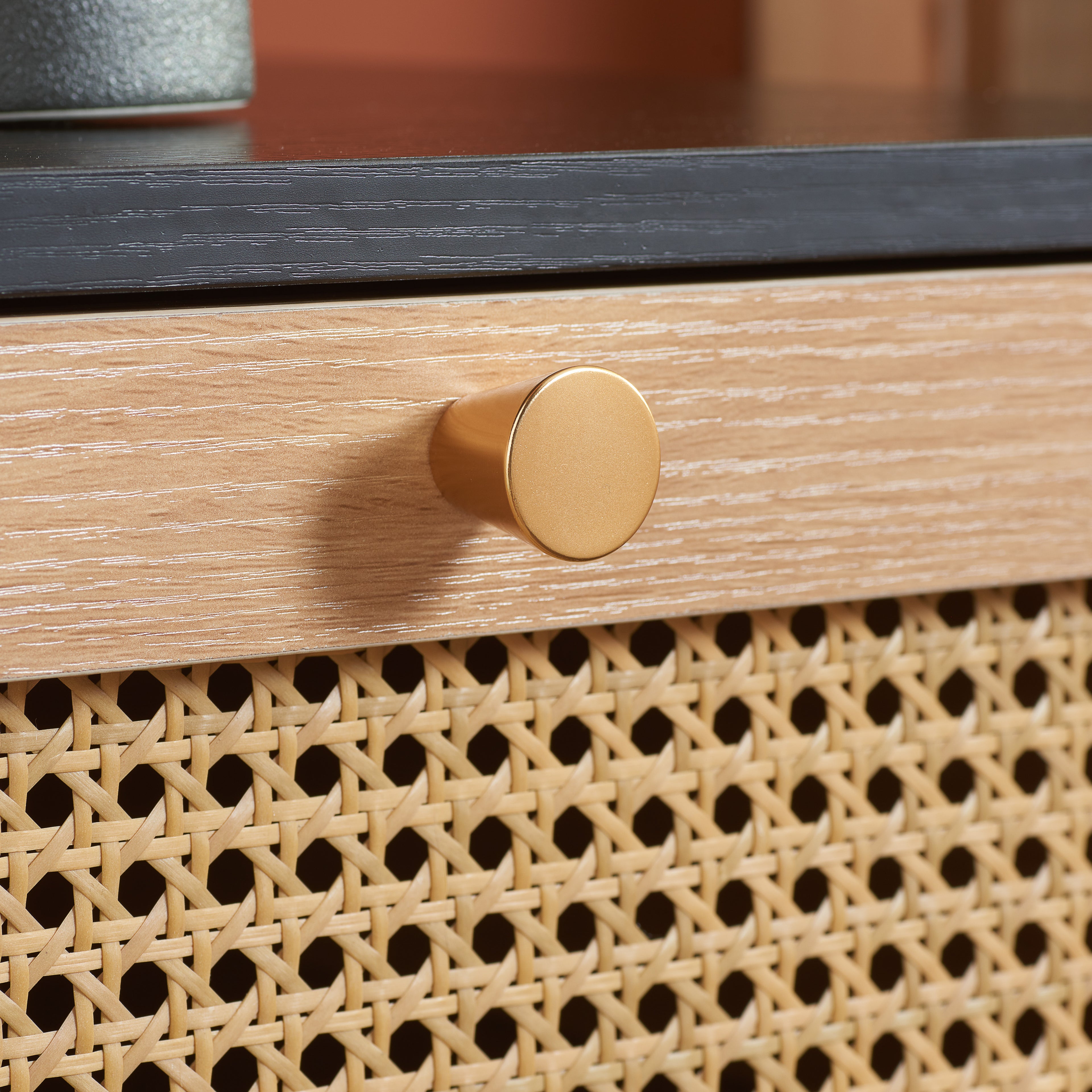 Croxley 2 Drawer Rattan Bedside