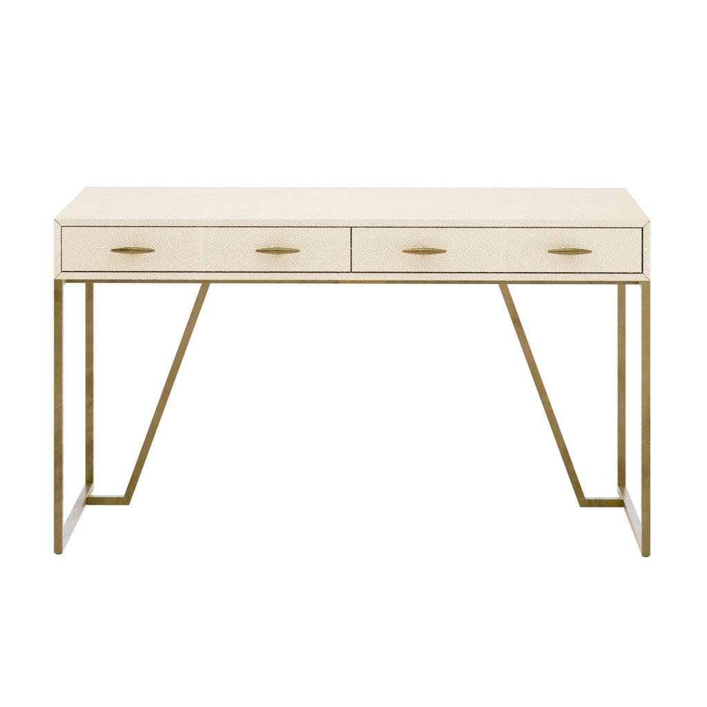 Raphia Desk Ivory Shagreen