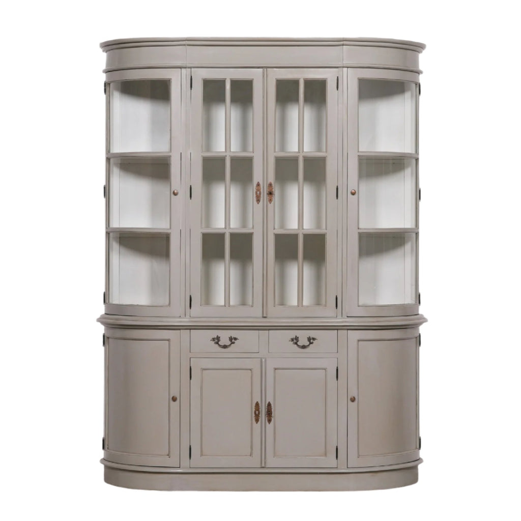 Large Grey Dresser Display Cabinet
