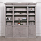 Distressed Bookcase Display Cabinet