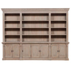 Extra Large Wooden Triple Bookcase