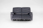 Toledo Steel Grey  Lay-Z-Boy Style Fabric Power Recliner 2 Seater Sofa