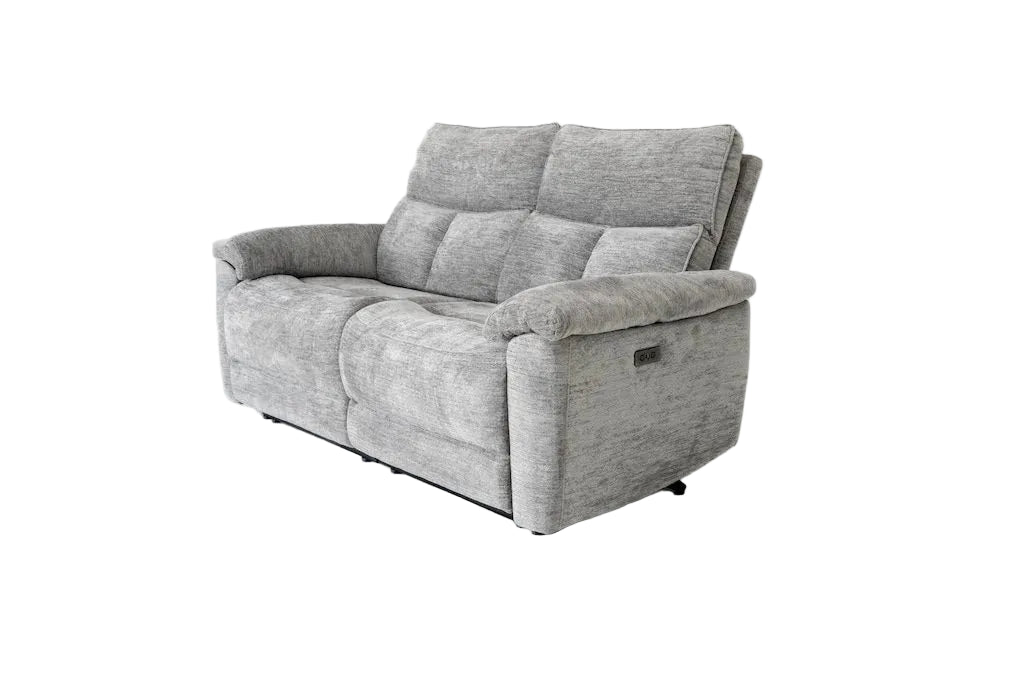 Klint Grez Lay-Z-Boy Style Fabric Power Recliner 3 Seater Sofa