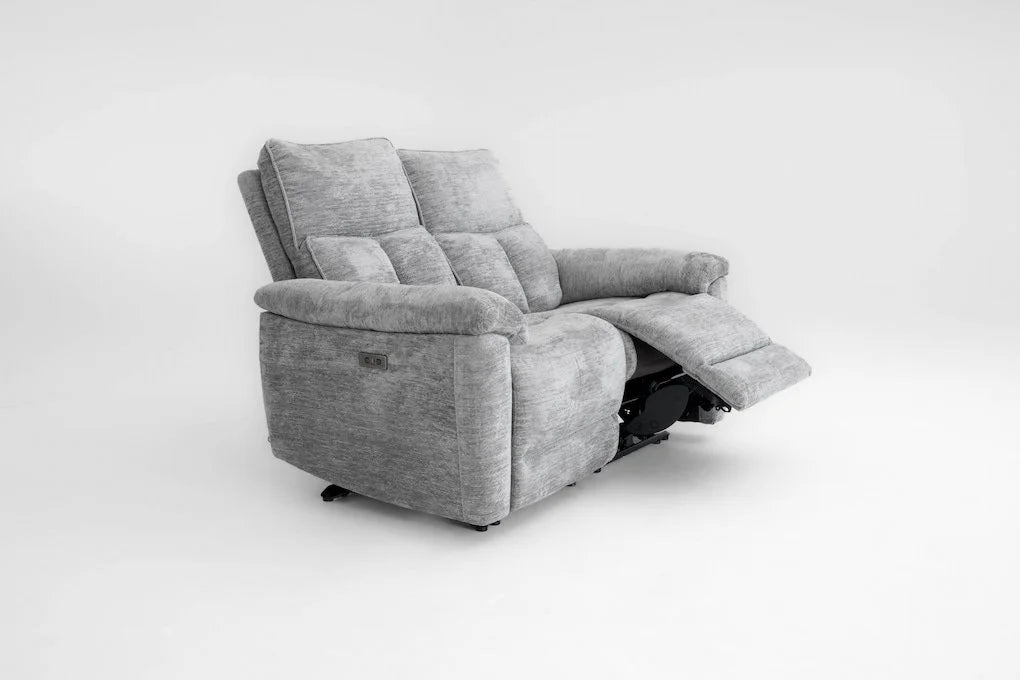 Klint Grez Lay-Z-Boy Style Fabric Power Recliner 3 Seater Sofa
