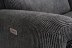 Cairo Black Lay-Z-Boy Style Fabric Power Recliner Chair
