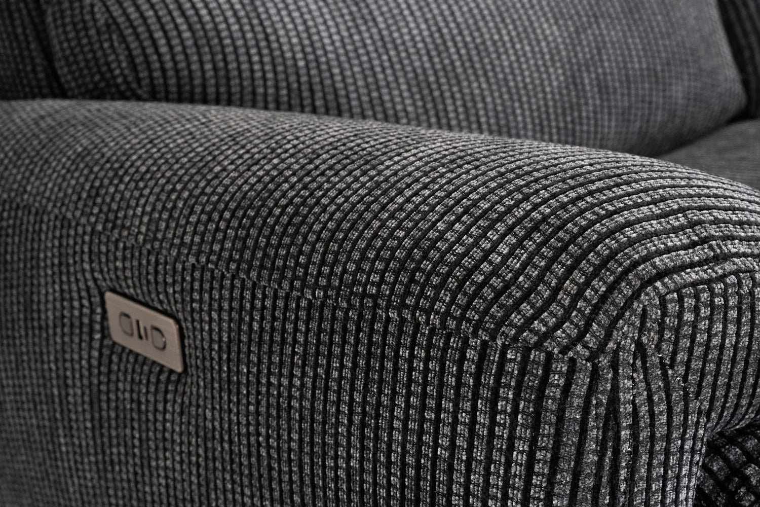 Cairo Black Lay-Z-Boy Style Fabric Power Recliner Chair