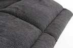 Cairo Black Lay-Z-Boy Style Fabric Power Recliner 3 Seater Sofa