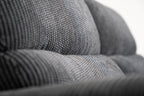 Cairo Black Lay-Z-Boy Style Fabric Power Recliner 2 Seater Sofa