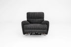 Cairo Black Lay-Z-Boy Style Fabric Power Recliner Chair