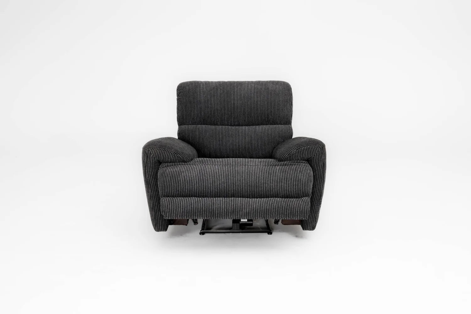 Cairo Black Lay-Z-Boy Style Fabric Power Recliner Chair