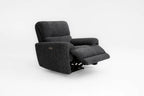 Cairo Black Lay-Z-Boy Style Fabric Power Recliner Chair