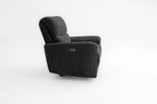 Cairo Black Lay-Z-Boy Style Fabric Power Recliner Chair