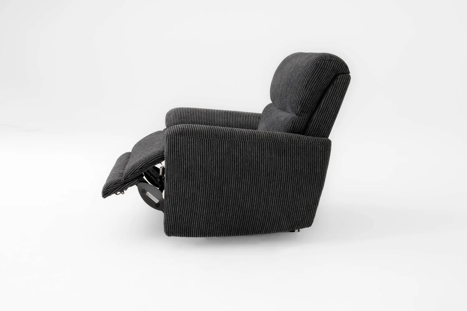 Cairo Black Lay-Z-Boy Style Fabric Power Recliner Chair