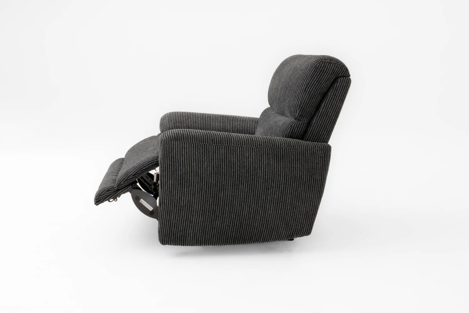 Cairo Black Lay-Z-Boy Style Fabric Power Recliner Chair