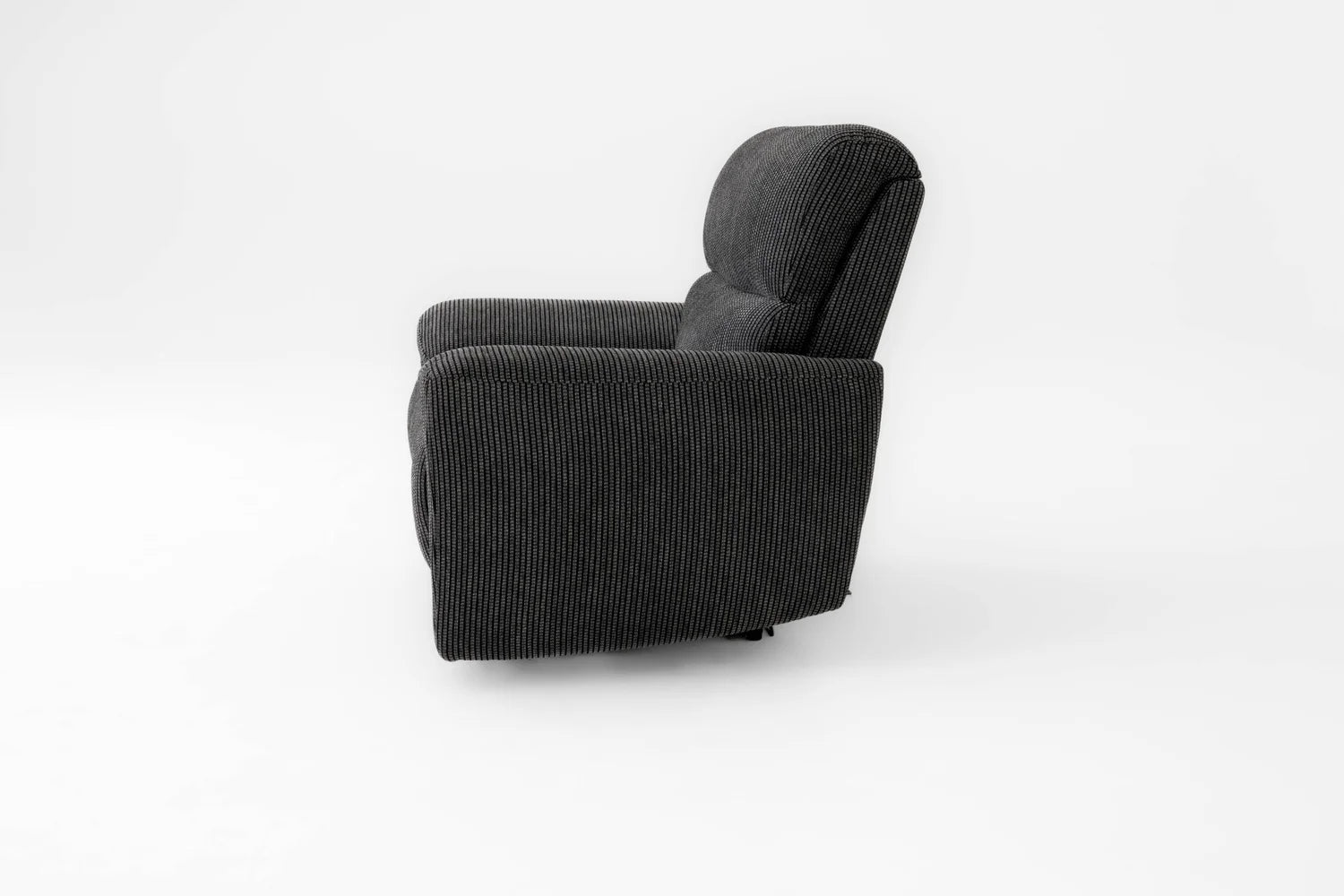Cairo Black Lay-Z-Boy Style Fabric Power Recliner Chair