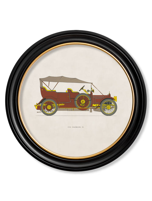 1910 DAIMLER 38 in Round Frame