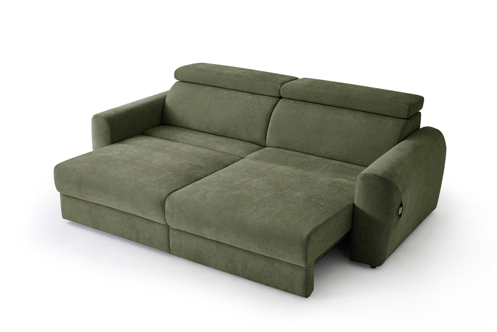 Dakota Electric Sofabed Green 3 Seater