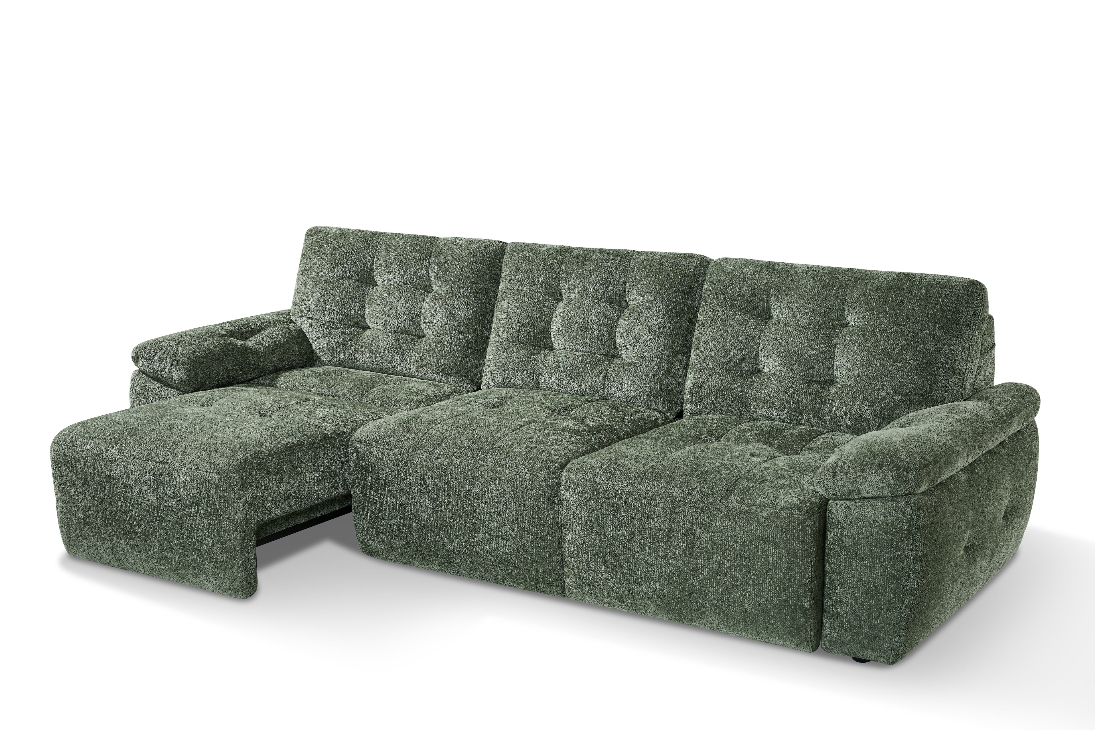 Dallas Electric Sofabed Green 3 Seater
