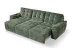 Dallas Electric Sofabed Green 3 Seater