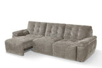 Dallas Electric Sofabed Mushroom 3 Seater