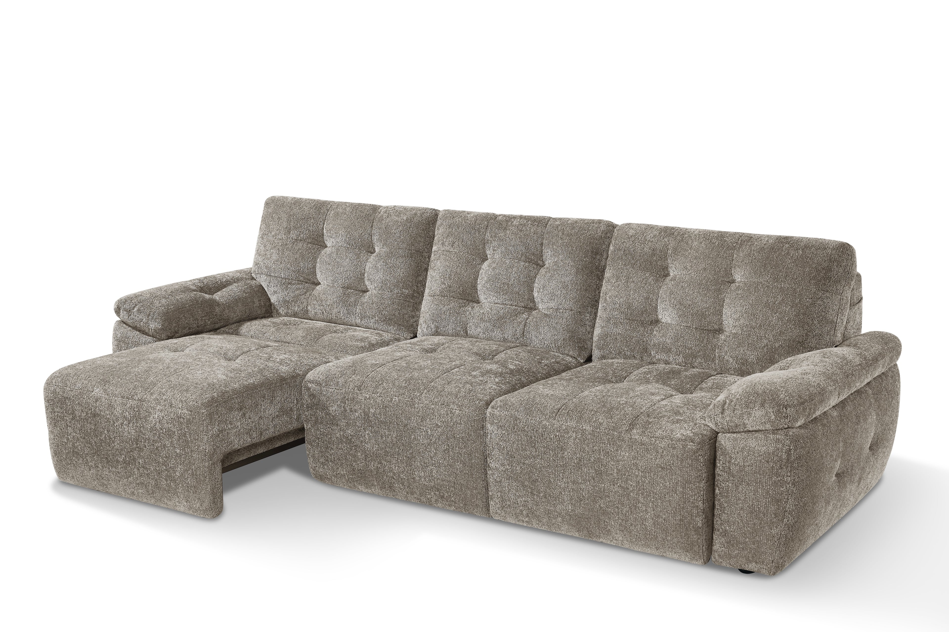 Dallas Electric Sofabed Mushroom 3 Seater